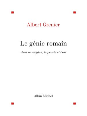 cover image of Le Génie romain dans la religion, la pensée et l'art